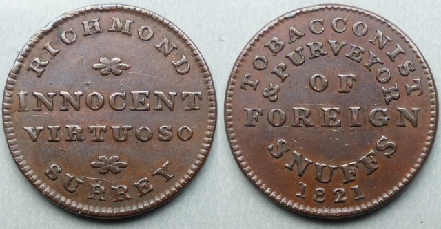 Richmond (Surrey), Innocent , tobacconist